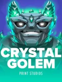 crystal golem slot logo