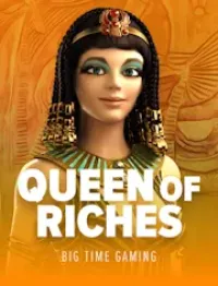 queen of riches slot logo